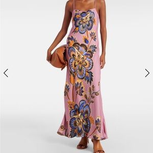 Floral Maxi Dress in Pink and Blue - worn once!